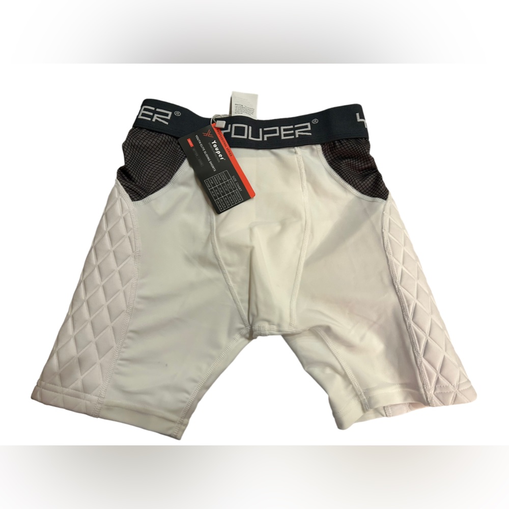 YOUPER Elite Youth boys sliding shorts size small NWT